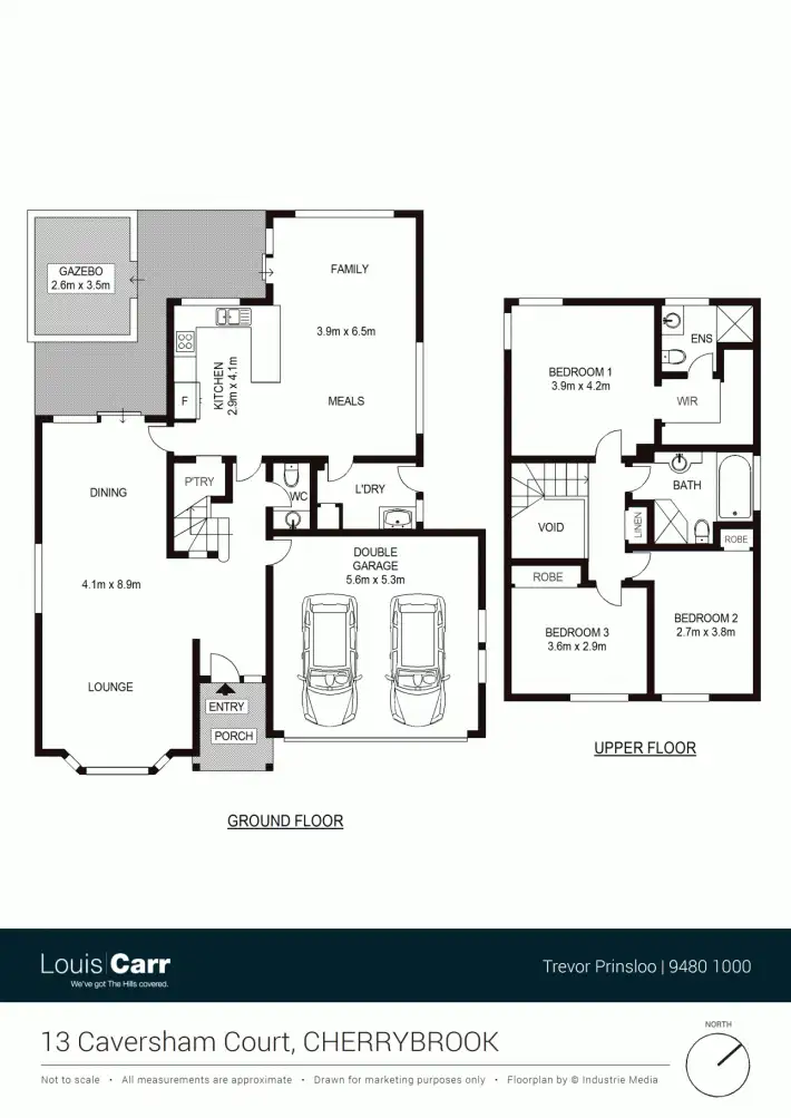 Floorplan of Homely house listing, 13 Caversham Court, Cherrybrook NSW 2126