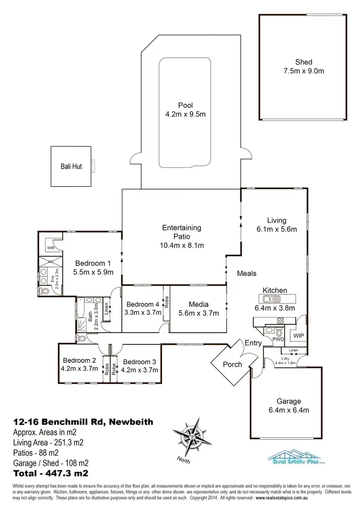 Floorplan of Homely house listing, 12-16 Benchmill Rd, New Beith QLD 4124