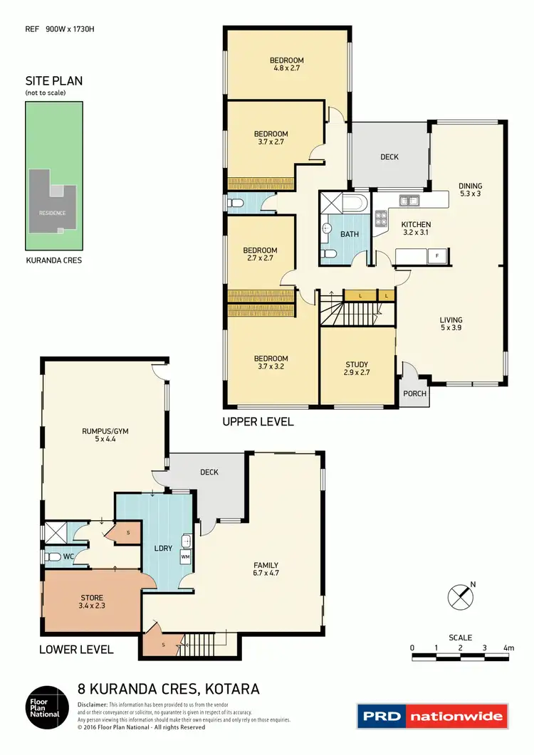 Floorplan of Homely house listing, 8 Kuranda Crescent, Kotara NSW 2289