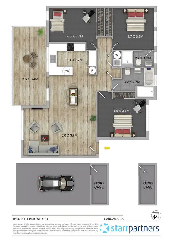 Floorplan of Homely apartment listing, 30/93-95 Thomas Street, Parramatta NSW 2150