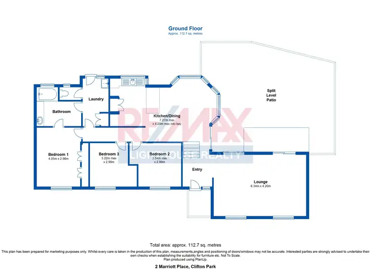 Floorplan of Homely house listing, 2 Marriot Place, Australind WA 6233