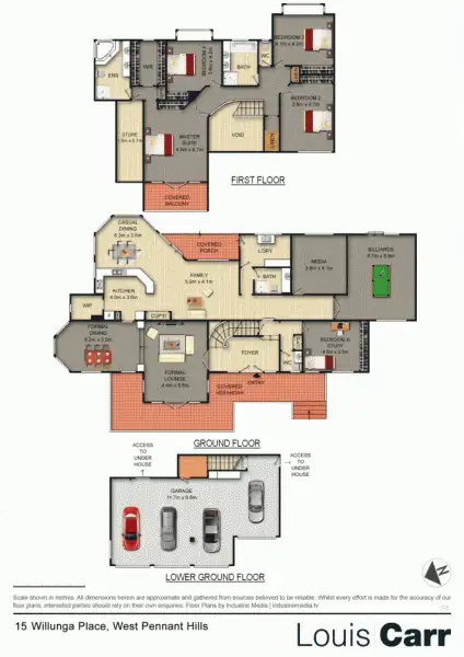 Floorplan of Homely house listing, 15 Willunga Place, West Pennant Hills NSW 2125