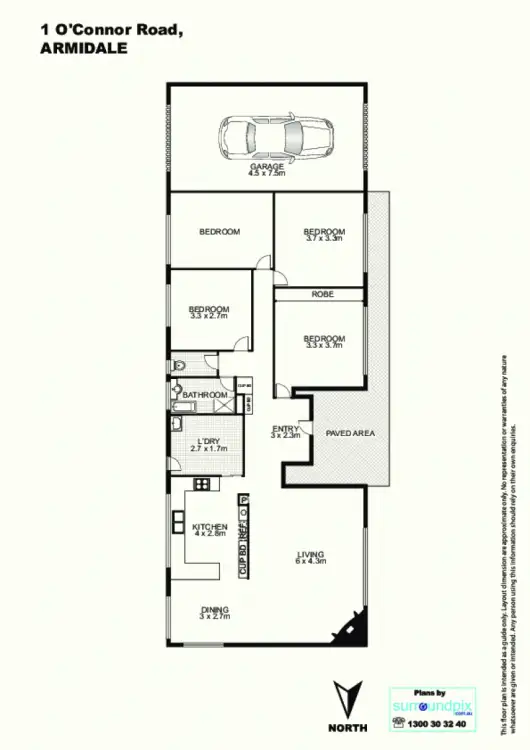 Floorplan of Homely house listing, 1 O'Connor Road, Armidale NSW 2350