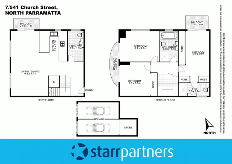 Floorplan of Homely apartment listing, 7/541 Church Street, North Parramatta NSW 2151