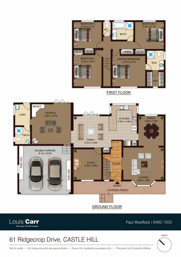 Floorplan of Homely house listing, 61 Ridgecrop Drive, Castle Hill NSW 2154