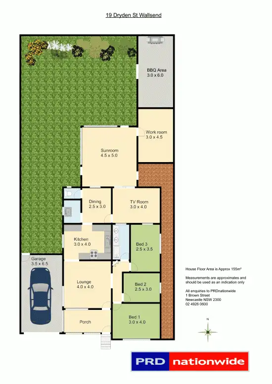 Floorplan of Homely house listing, 19 Drydon Street, Wallsend NSW 2287