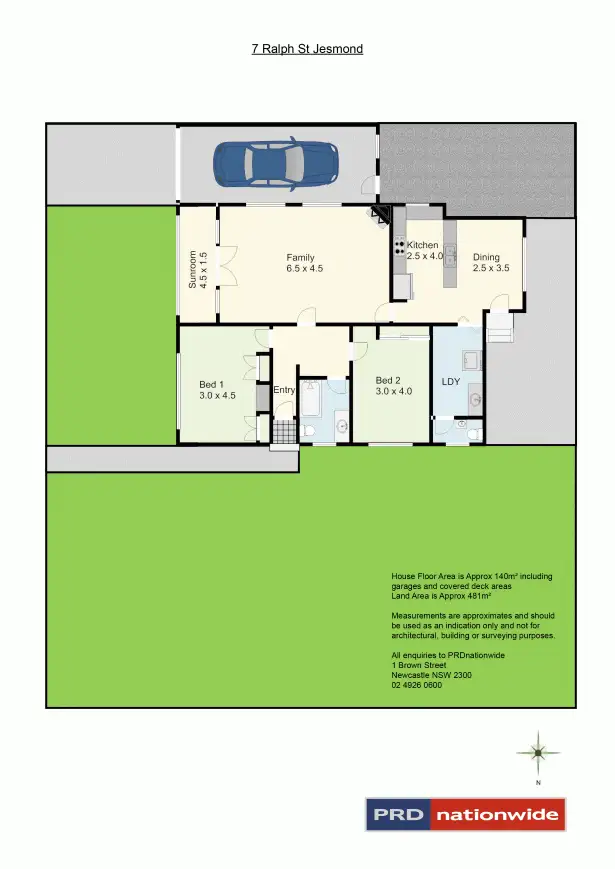 Floorplan of Homely house listing, 7 Ralph Street, Jesmond NSW 2299
