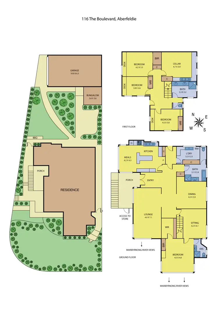 Floorplan of Homely house listing, 116 The Boulevard, Aberfeldie VIC 3040