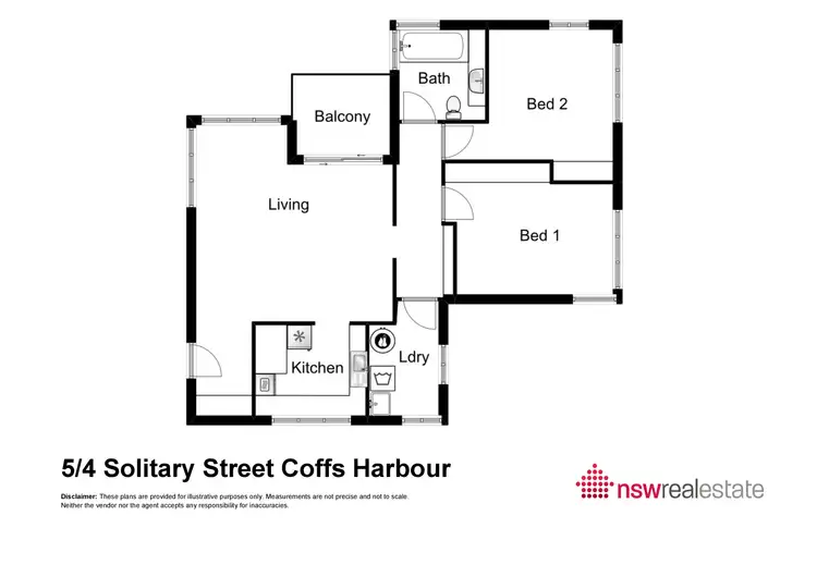 Floorplan of Homely unit listing, 5/4 Solitary Street, Coffs Harbour NSW 2450
