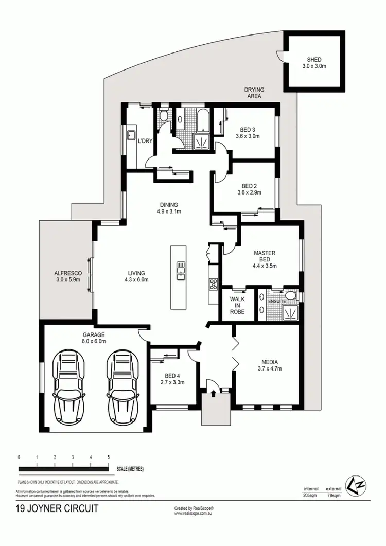 Floorplan of Homely house listing, 19 Joyner Cct, Caboolture QLD 4510
