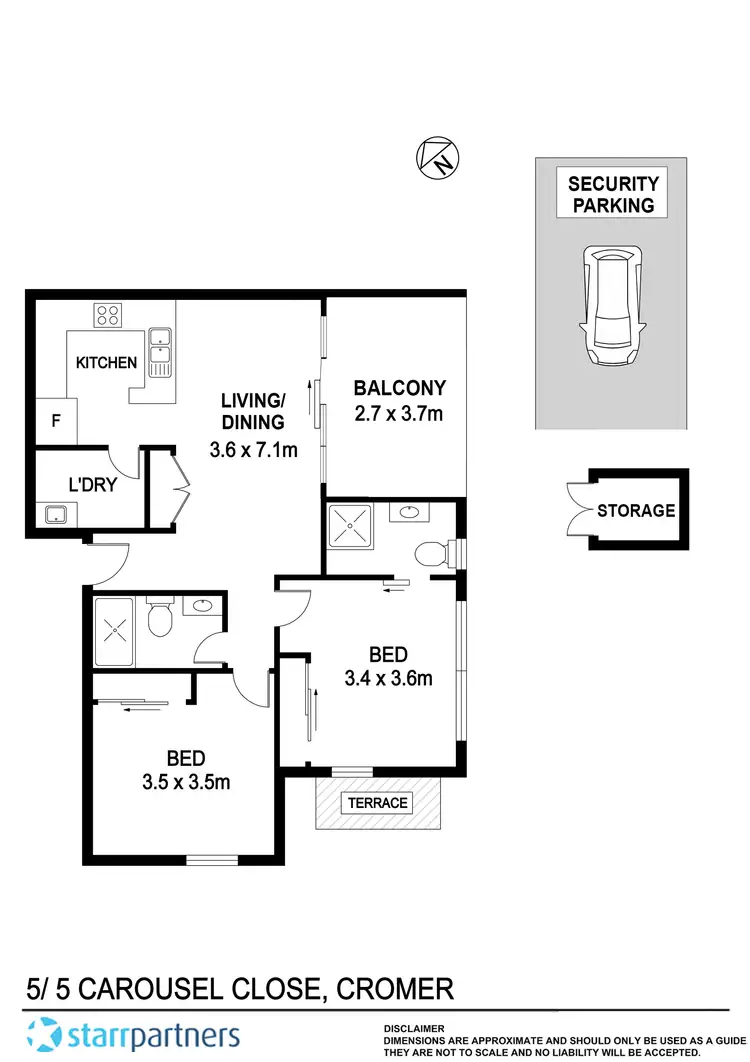 Floorplan of Homely apartment listing, 5/5 CAROUSEL CLOSE, Cromer NSW 2099