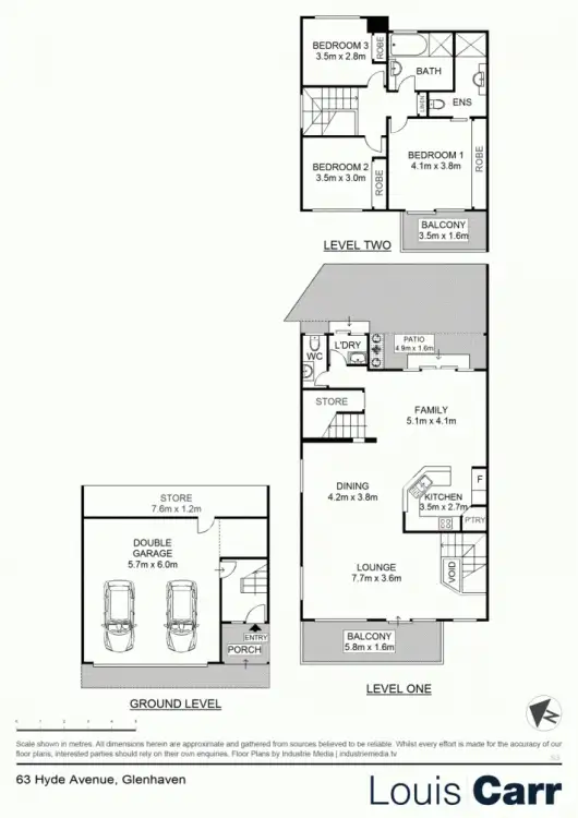 Floorplan of Homely townhouse listing, 63 Hyde Avenue, Glenhaven NSW 2156