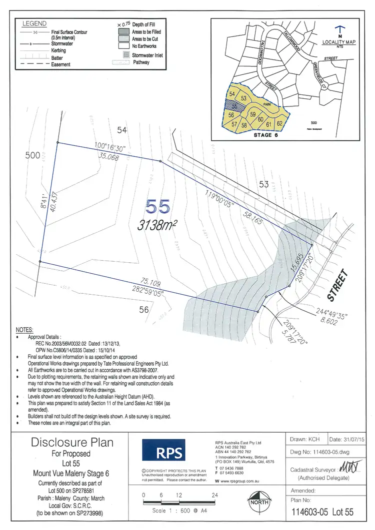 Floorplan of Homely land listing, Lot 55 Mahogany Place, Maleny QLD 4552