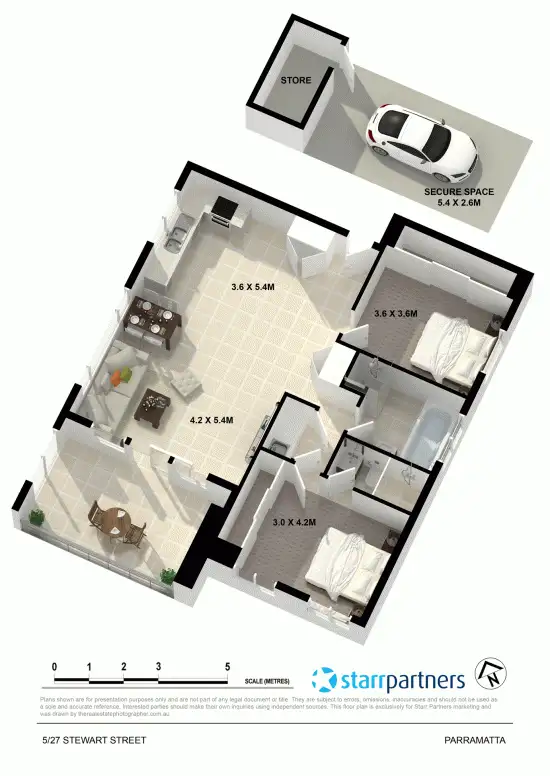 Floorplan of Homely unit listing, 5/27 Stewart Street, Parramatta NSW 2150