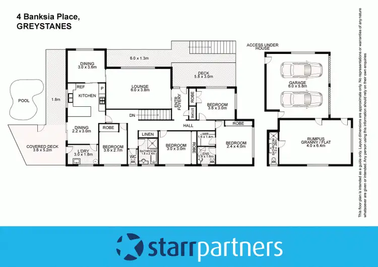 Floorplan of Homely house listing, 4 Banksia Place, Greystanes NSW 2145
