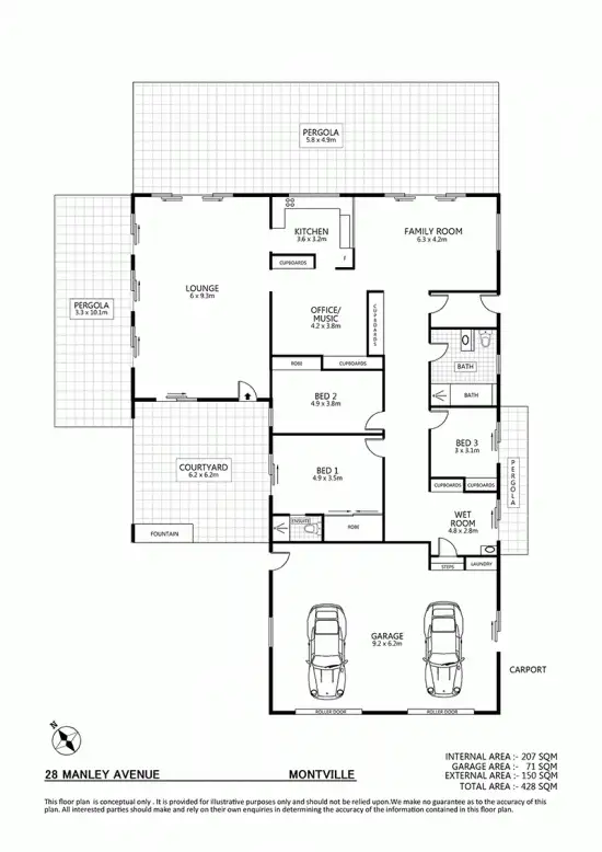 Floorplan of Homely house listing, 28 Manley Drive, Montville QLD 4560