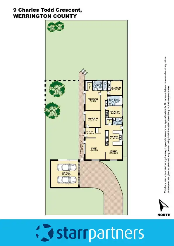 Floorplan of Homely house listing, 9 Charles Todd Crescent, Werrington County NSW 2747