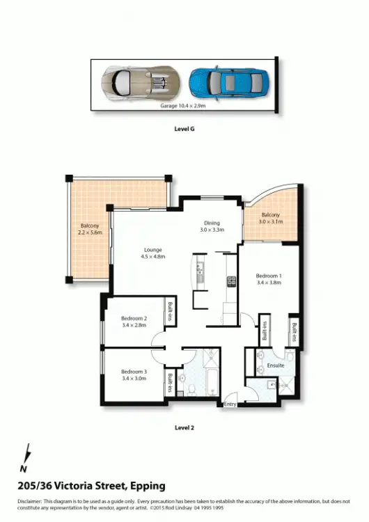 Floorplan of Homely house listing, 205/36 Victoria Street, Epping NSW 2121