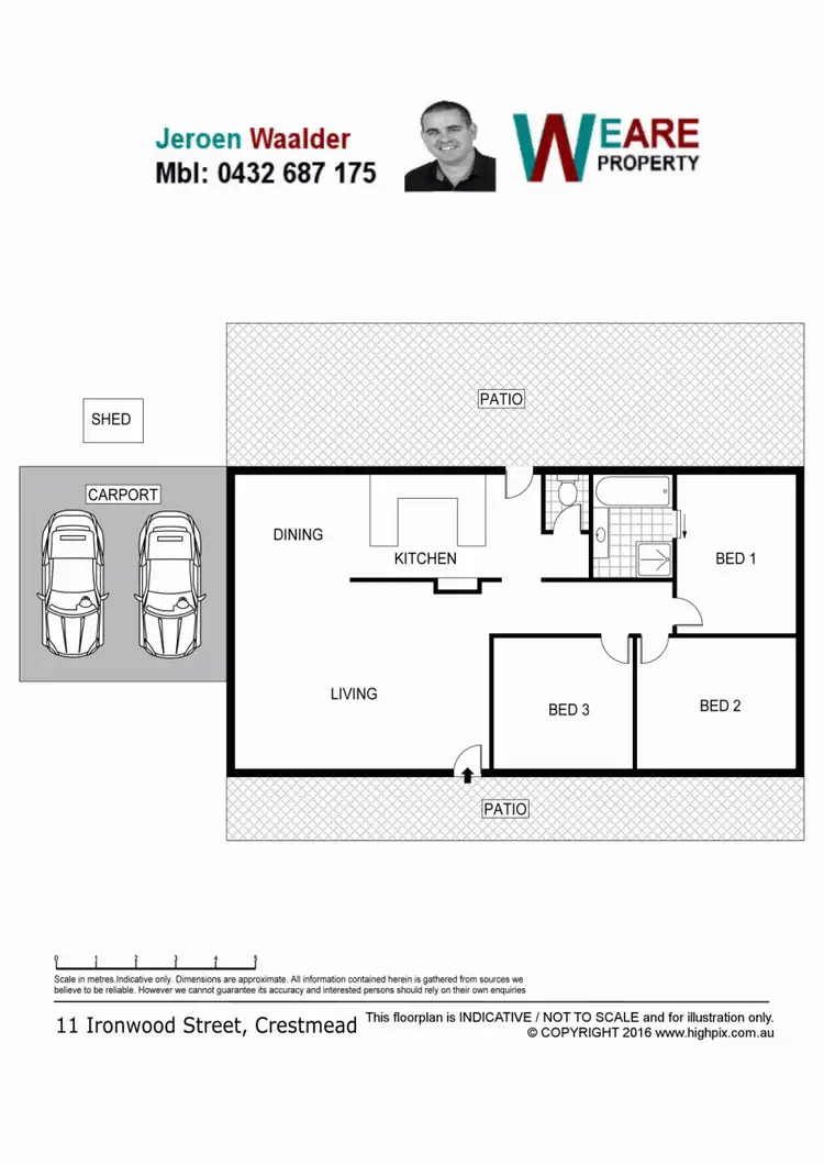 Floorplan of Homely house listing, 11 Ironwood st, Crestmead QLD 4132