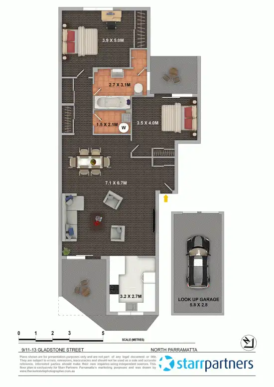 Floorplan of Homely unit listing, 9/11-13 Gladstone Street, North Parramatta NSW 2151
