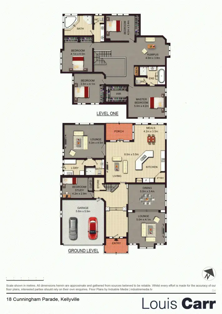 Floorplan of Homely house listing, 18 Cunningham Parade, Kellyville NSW 2155