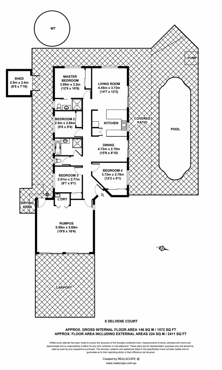 Floorplan of Homely house listing, 8 Delvene Crt,, Deception Bay QLD 4508