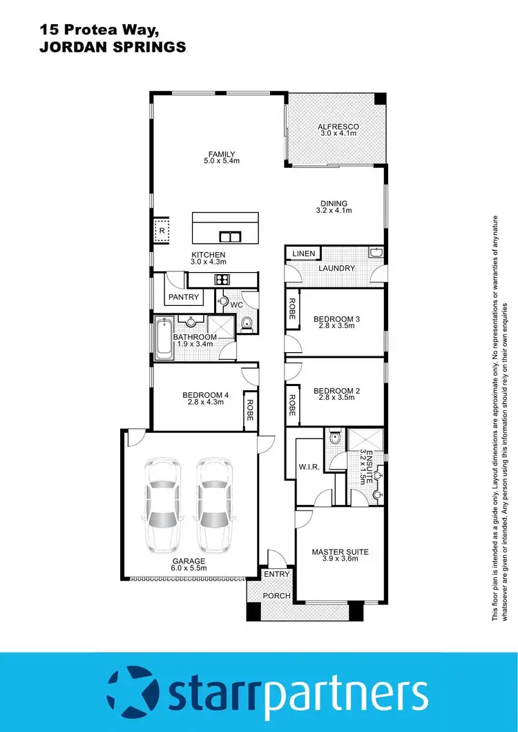 Floorplan of Homely house listing, 15 Protea Way, Jordan Springs NSW 2747