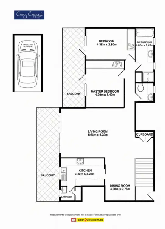 Floorplan of Homely apartment listing, 10/568 Pacific Highway, Killara NSW 2071