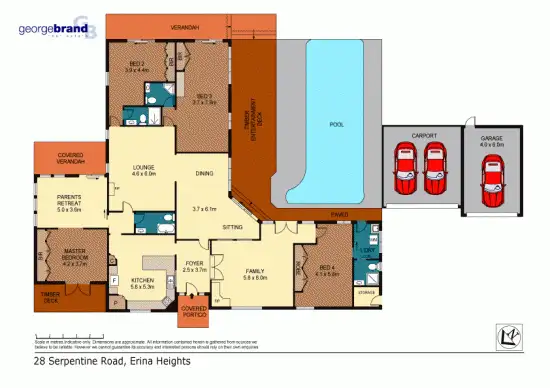Floorplan of Homely house listing, 28 Serpentine Road, Erina Heights NSW 2260