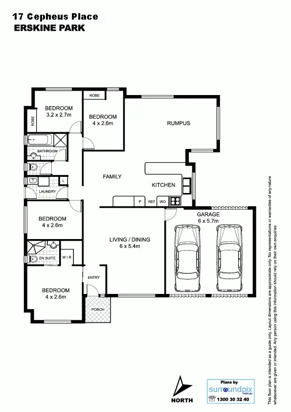 Floorplan of Homely house listing, 17 Cepheus Place, Erskine Park NSW 2759