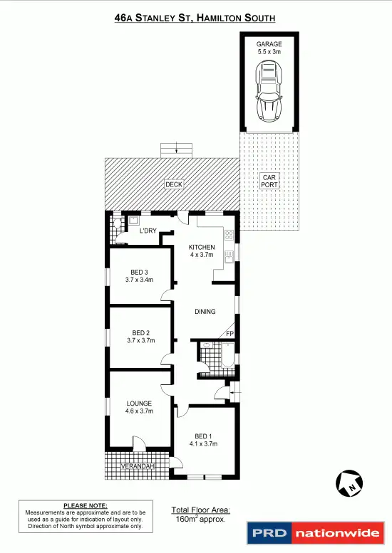 Floorplan of Homely house listing, 46A Stanley Street, Hamilton South NSW 2303