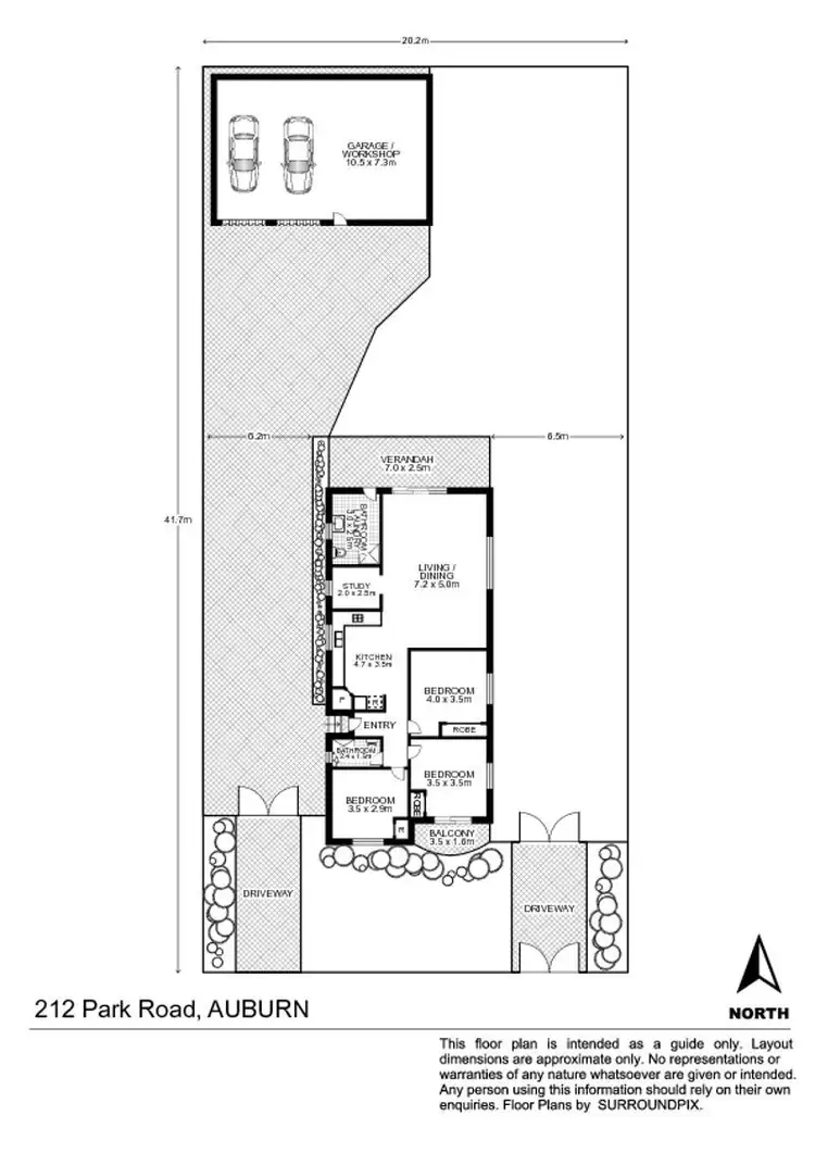 Floorplan of Homely house listing, 212 Park Road, Auburn NSW 2144