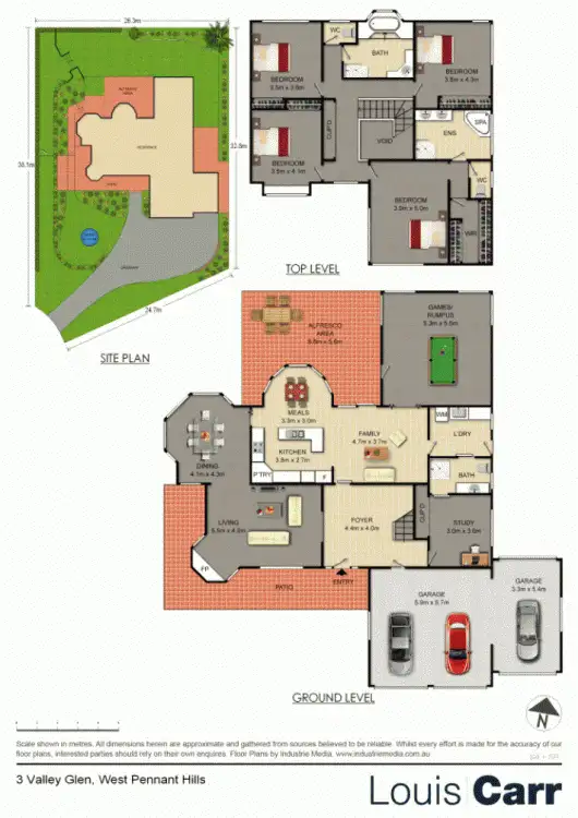 Floorplan of Homely house listing, 3 Valley Glen, West Pennant Hills NSW 2125