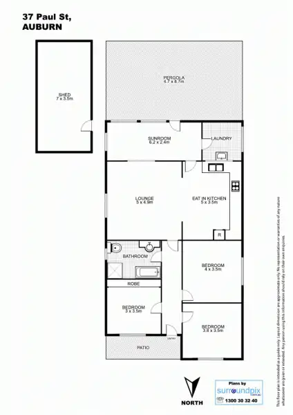 Floorplan of Homely house listing, 37 Paul Street, Auburn NSW 2144
