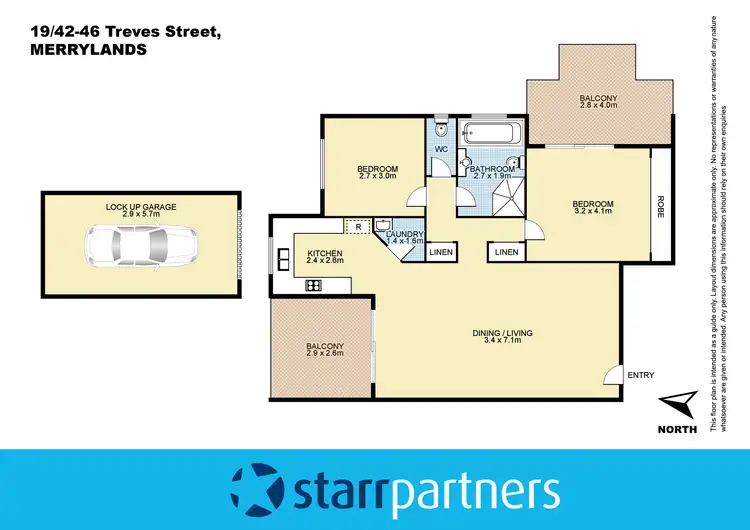 Floorplan of Homely unit listing, 19/42-46 Treves Street, Merrylands NSW 2160