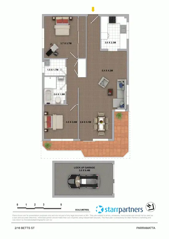 Floorplan of Homely unit listing, 2/16 Betts Street, Parramatta NSW 2150