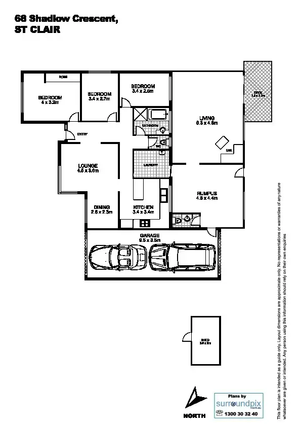 Floorplan of Homely house listing, 68 Shadlow Crescent, St Clair NSW 2759