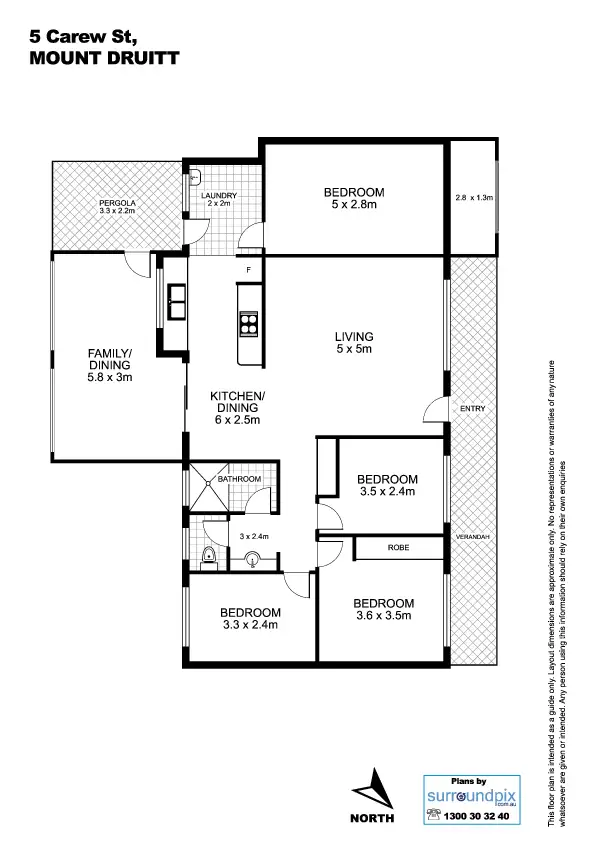 Floorplan of Homely house listing, 5 Carew Street, Mount Druitt NSW 2770