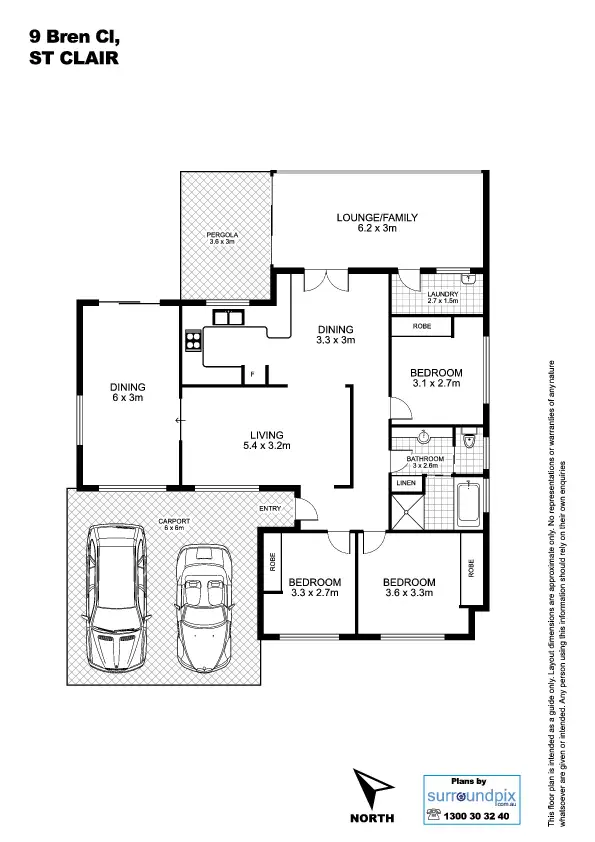 Floorplan of Homely house listing, 9 Bren Close, St Clair NSW 2759