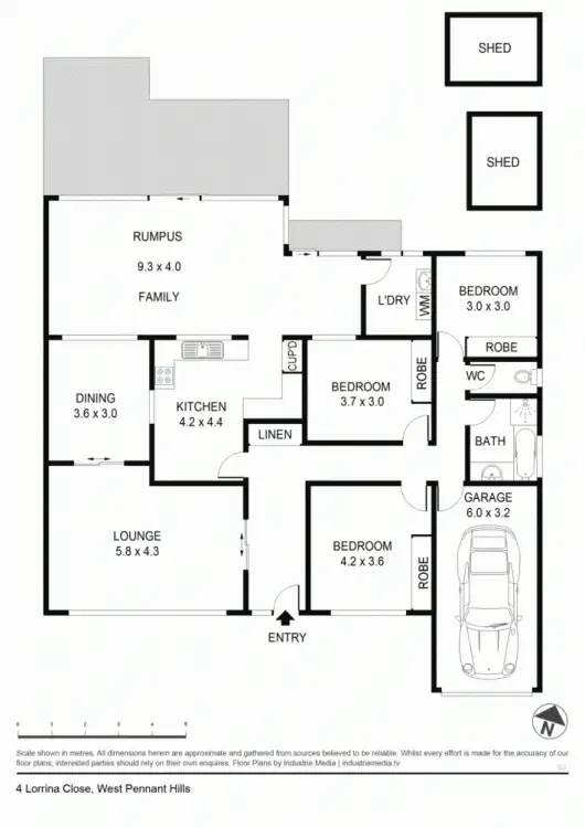 Floorplan of Homely house listing, 4 Lorrina Close, West Pennant Hills NSW 2125