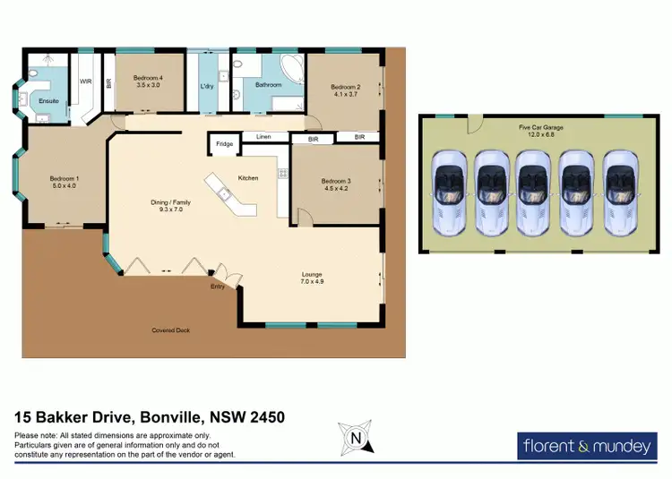 Floorplan of Homely house listing, 15 Bakker Dr, Bonville NSW 2450