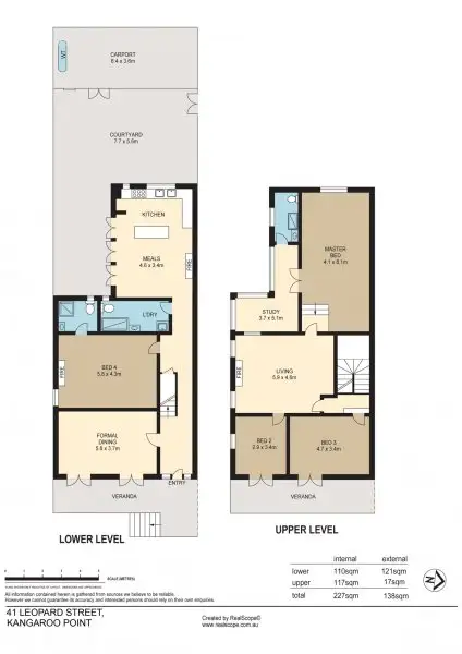Floorplan of Homely terrace listing, 41 Leopard Street, Kangaroo Point QLD 4169