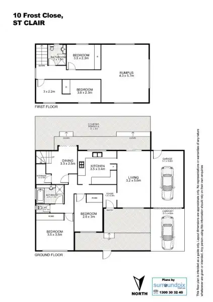 Floorplan of Homely house listing, 10 Frost Close, St Clair NSW 2759