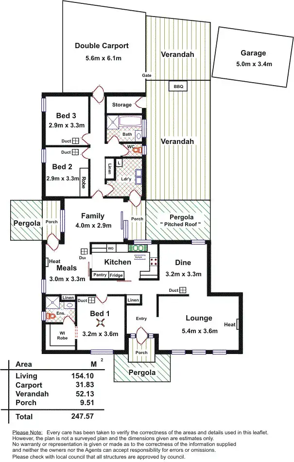 Floorplan of Homely house listing, 11 Heather Court, Paradise SA 5075