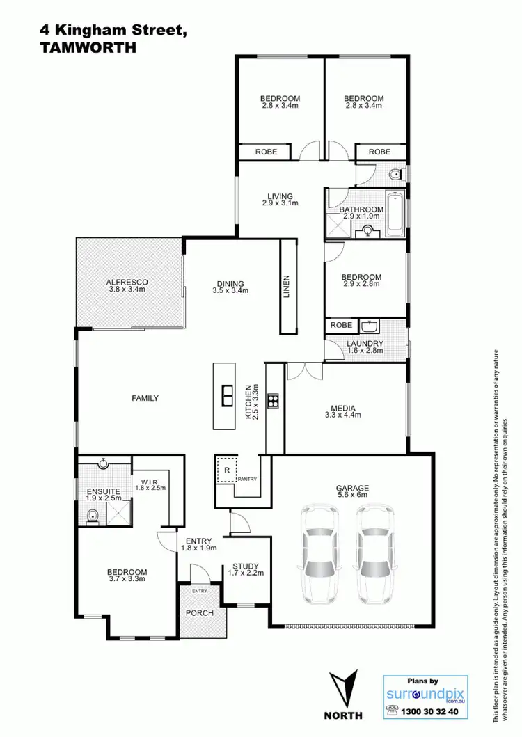 Floorplan of Homely house listing, 4 Kingham Street, Tamworth NSW 2340