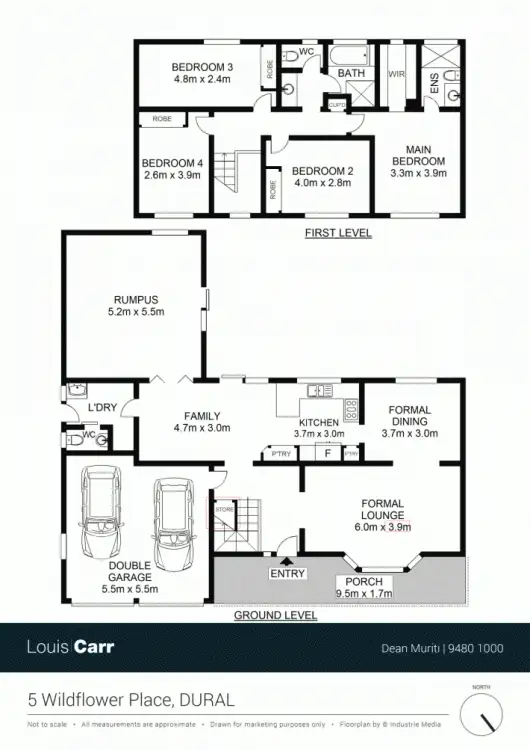 Floorplan of Homely house listing, 5 Wildflower Pl, Dural NSW 2158