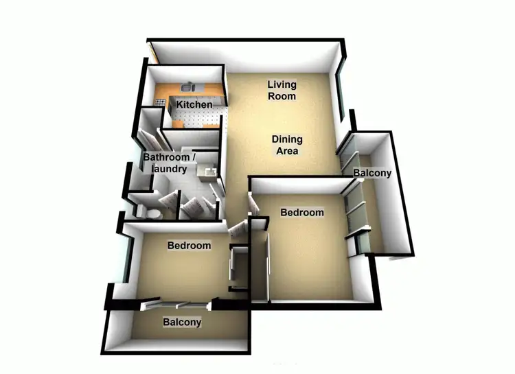 Floorplan of Homely apartment listing, 5/55 Bonney Avenue, Clayfield QLD 4011