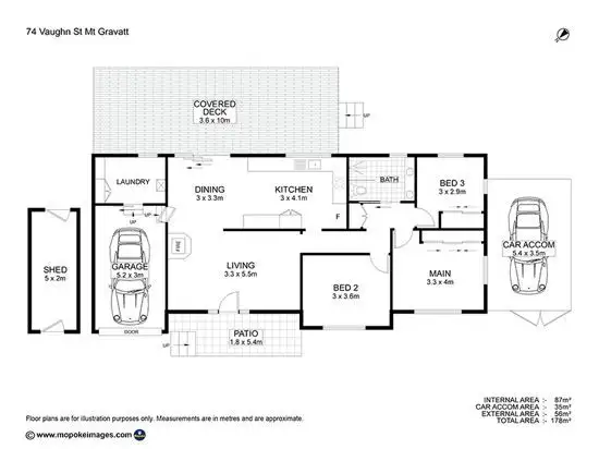 Floorplan of Homely house listing, 74 Vaughan Street, Mount Gravatt QLD 4122