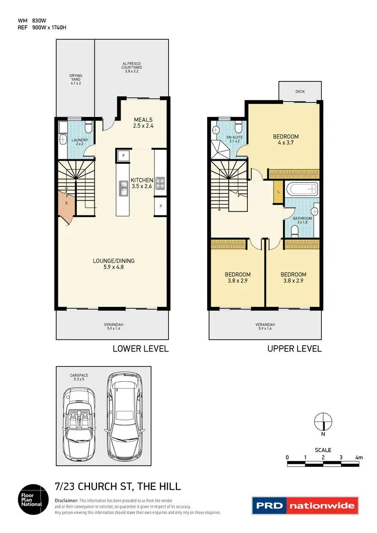 Floorplan of Homely townhouse listing, 7/23 Church Street, The Hill NSW 2300