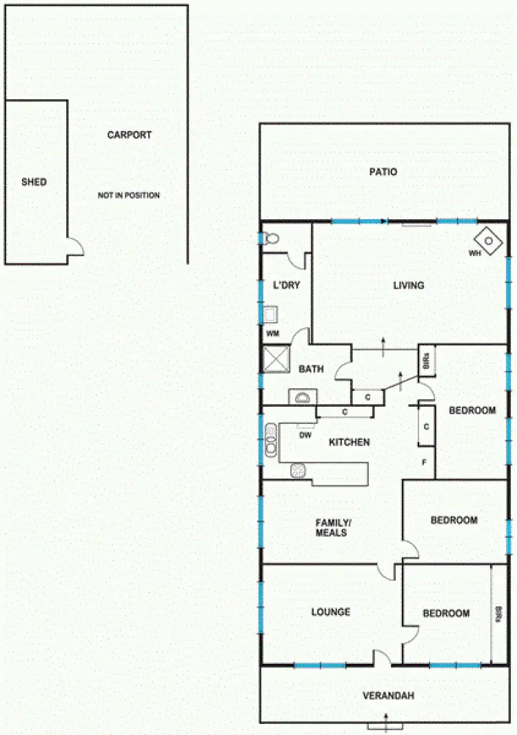 Floorplan of Homely rural property listing, 210 Coghills Creek Road, Blowhard VIC 3352